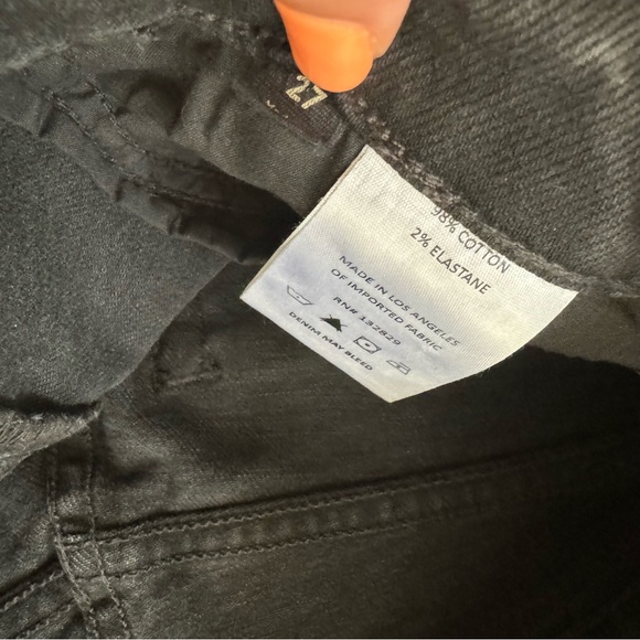 GRLFRND Piper Super High Rise Stretch Slim in Hollywood Black Jeans Size 27 - Picture 6 of 8